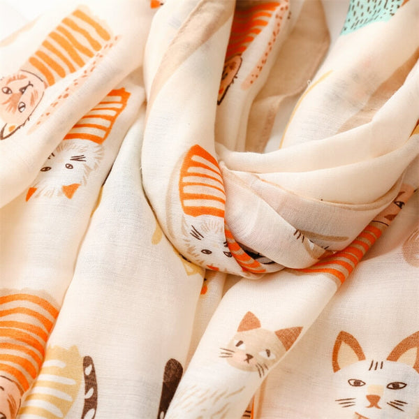 Load image into Gallery viewer, Many Cats Scarf
