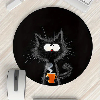 Coffee Cat Mouse Pad