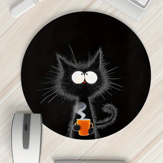 Coffee Cat Mouse Pad