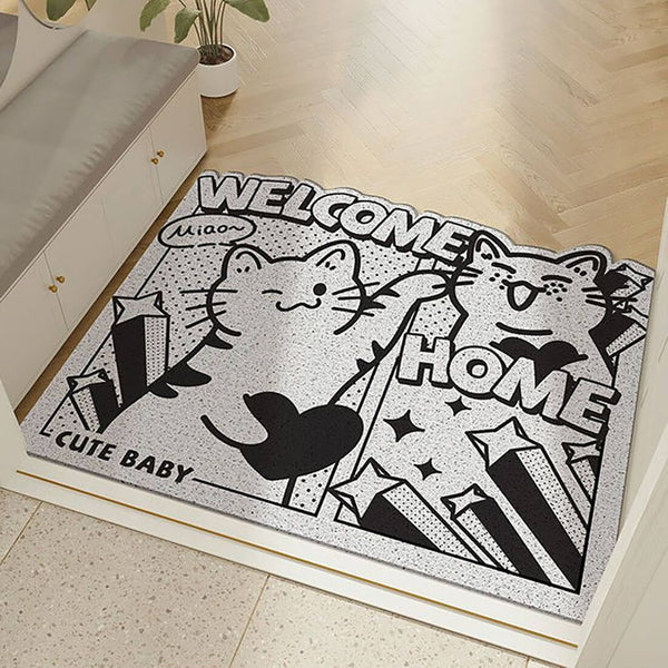 Load image into Gallery viewer, Comic Cat Rug
