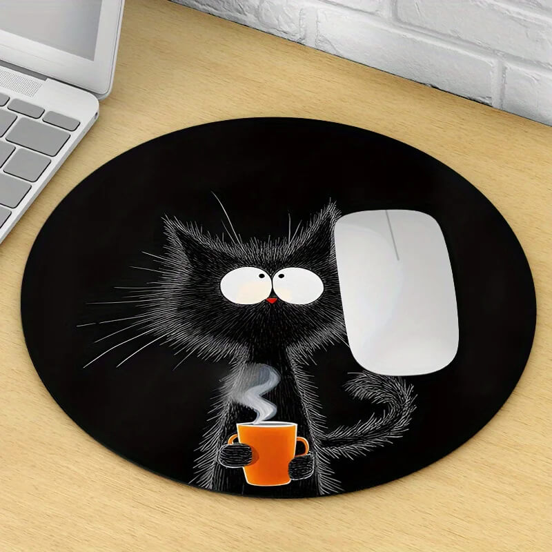 Coffee Cat Mouse Pad