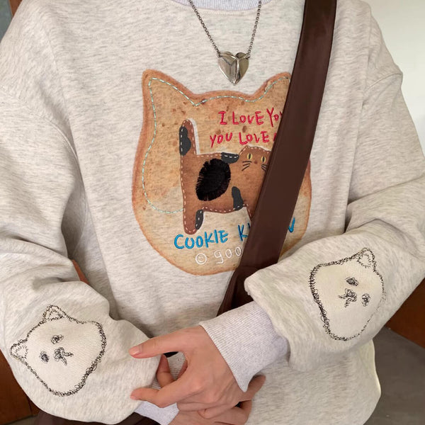 Load image into Gallery viewer, Cookie Kitten Sweatshirt
