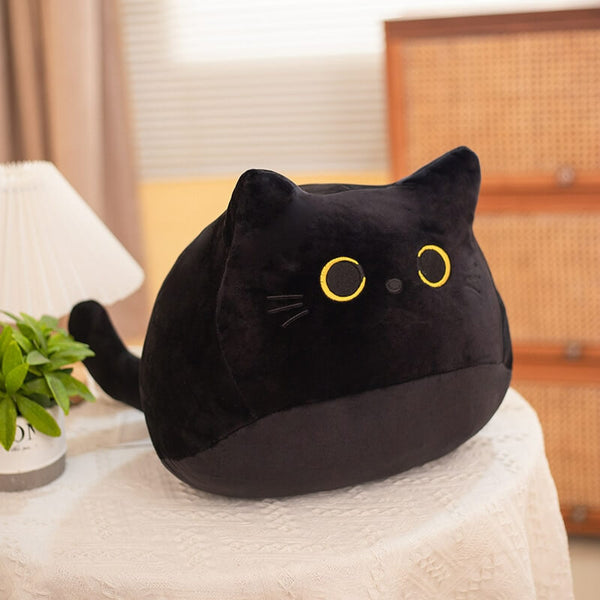 Load image into Gallery viewer, Chubby Black Cat Plush
