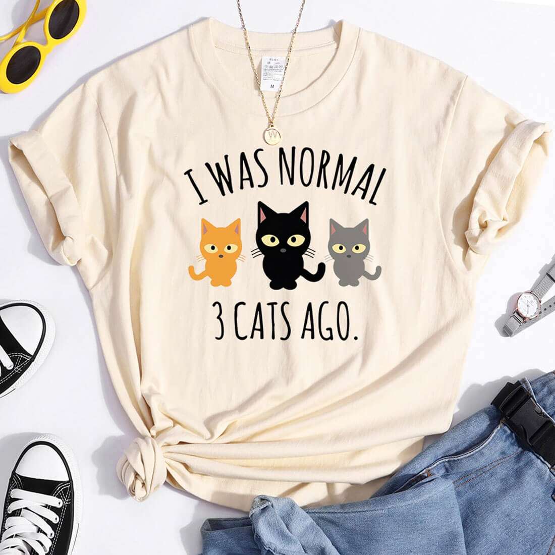 "3 Cats Ago" Mini T-Shirt