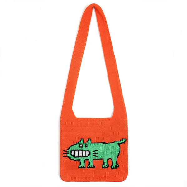 Load image into Gallery viewer, Weird Grinning Cat Bag
