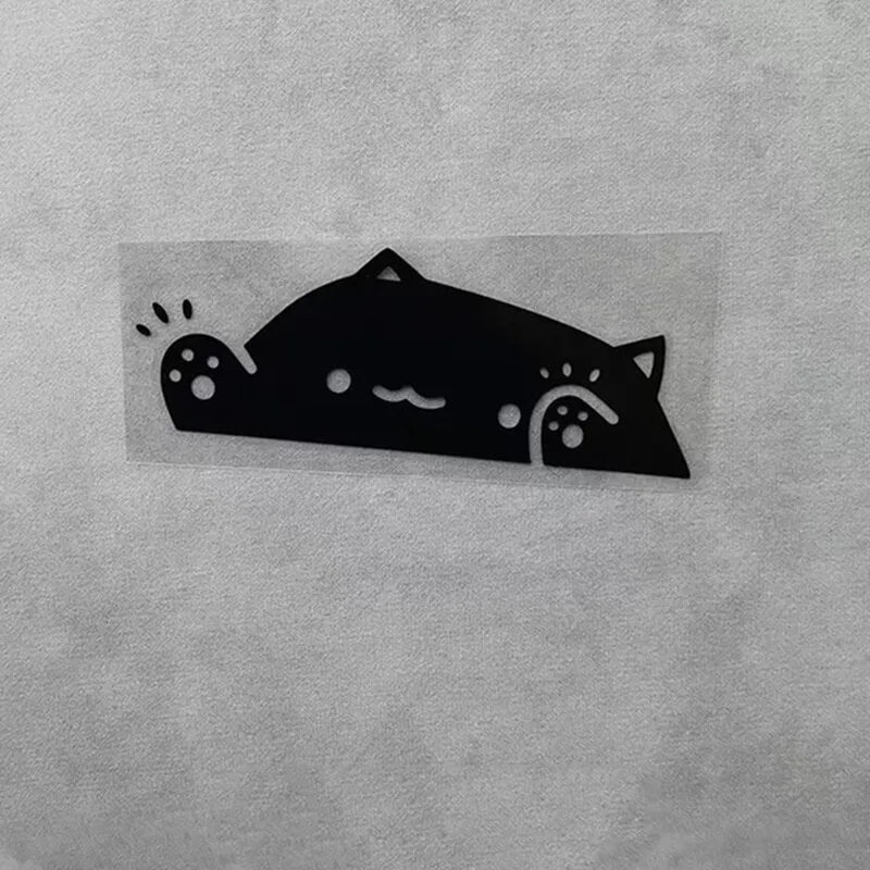 Happy Waving Cat Decal