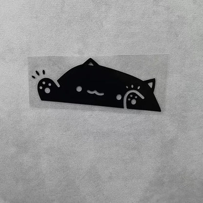 Happy Waving Cat Decal