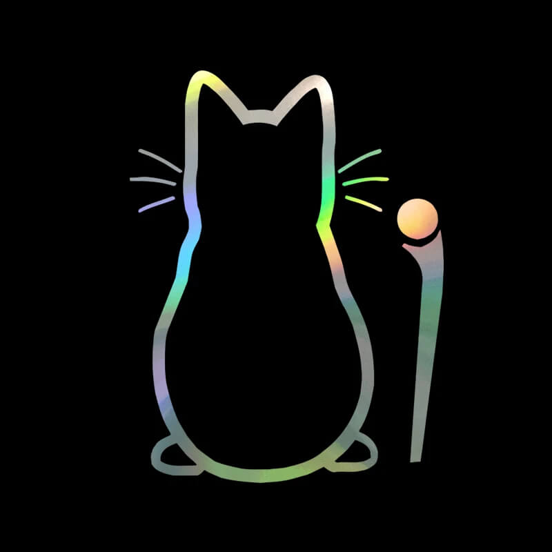 Cat Tail Wiper Decal