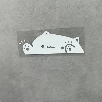 Happy Waving Cat Decal
