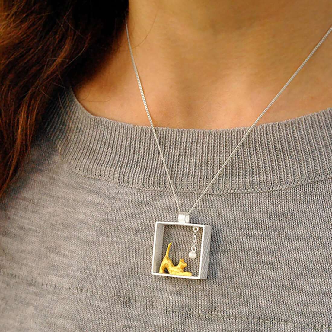 "Playful Cat" Necklace