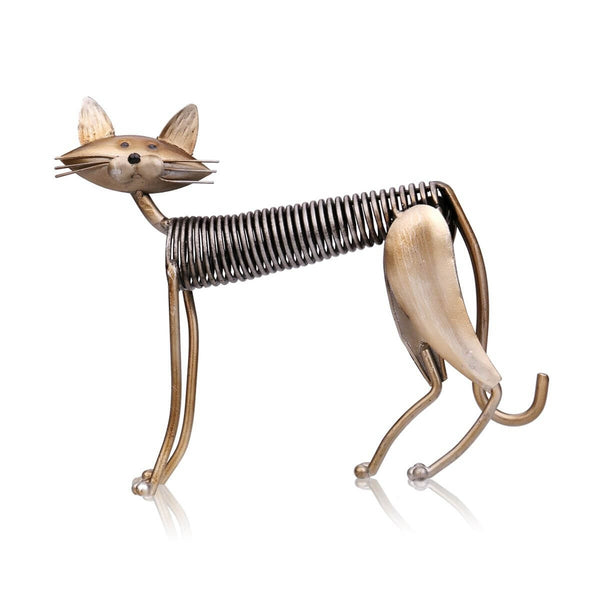 Load image into Gallery viewer, Artistic Cat Spring Sculpture
