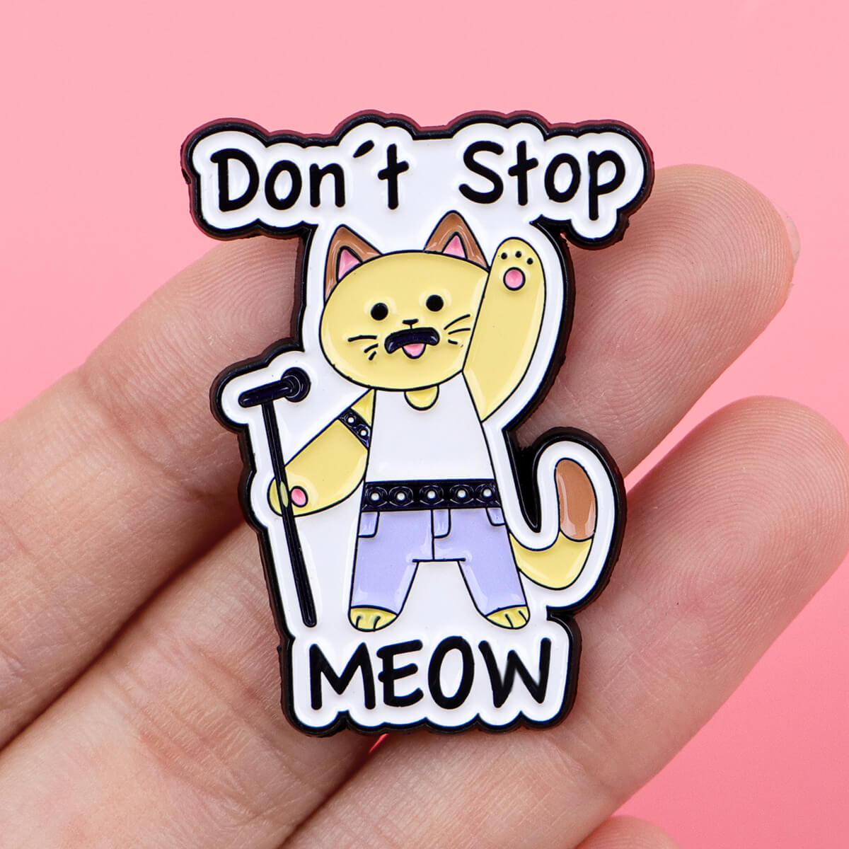 Don't Stop Meow Pin Set