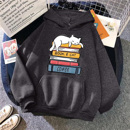 "Coffee, Cats & Books" Sweatshirt