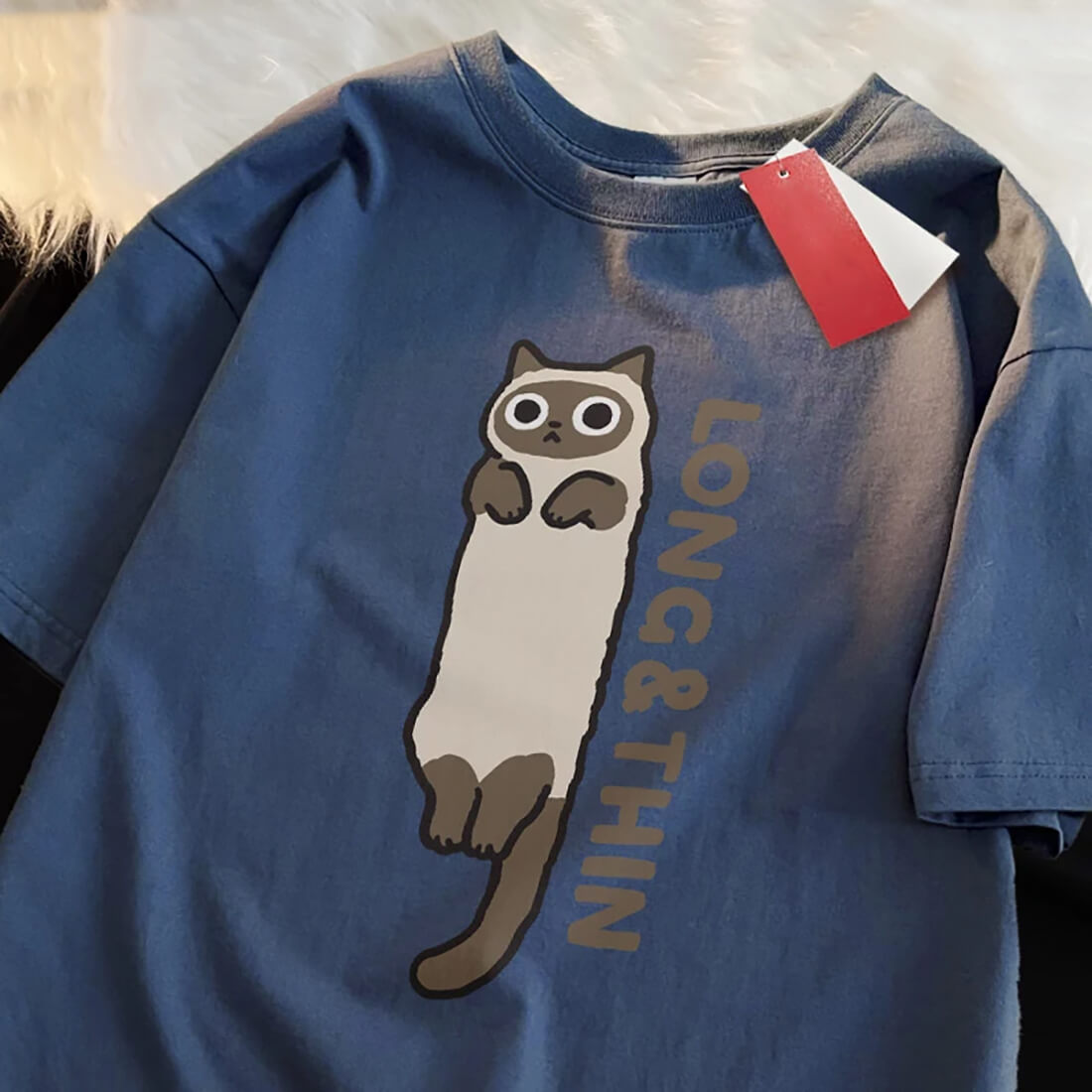 "Long & Thin" Cat T-Shirt