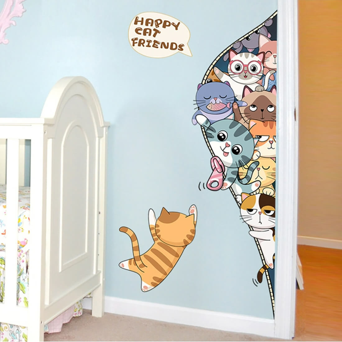 Happy Cat Friends Sticker – Meoweirdo