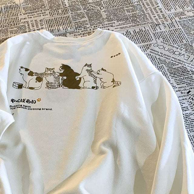 Bathing Cats Sweatshirt