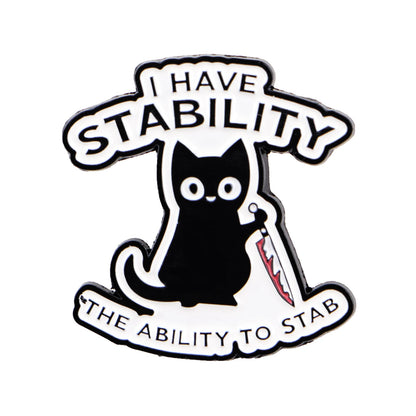 Stabby Cat Stability Pin