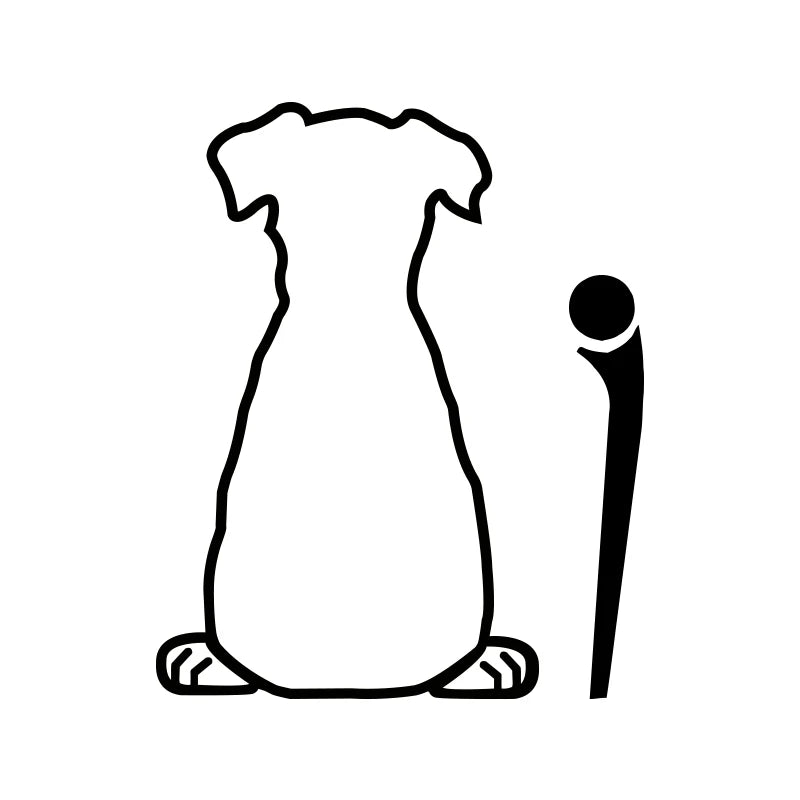 Dog Tail Wiper Decal