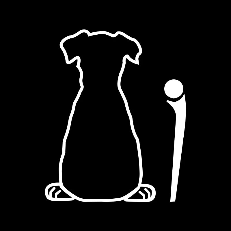 Dog Tail Wiper Decal