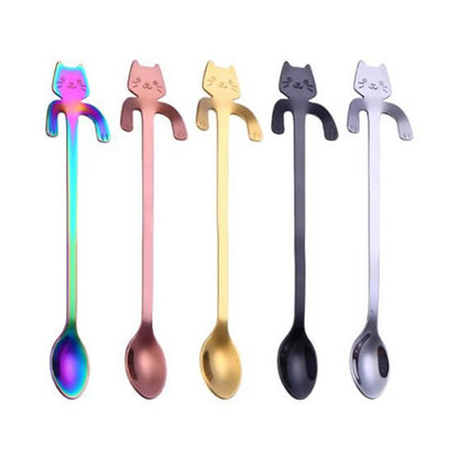 "Hanging Cat" Coffee Spoon