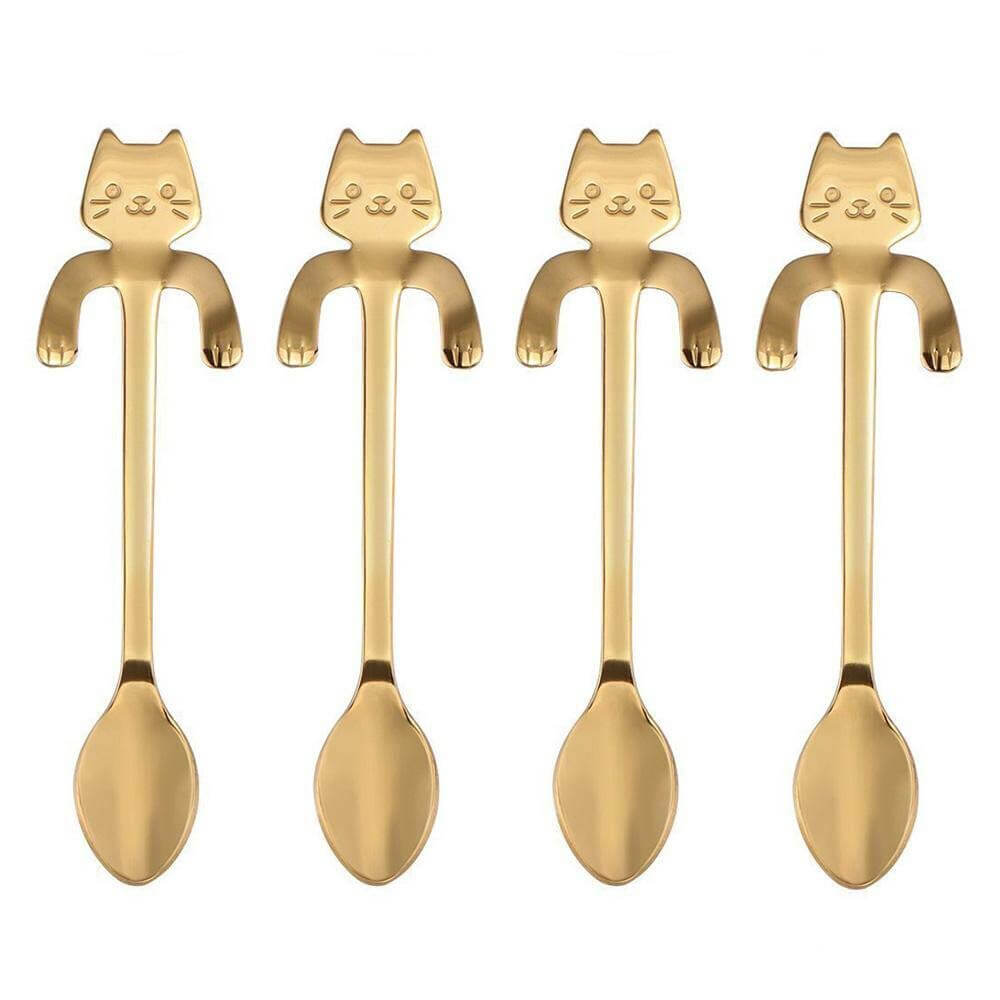 "Hanging Cat" Coffee Spoon