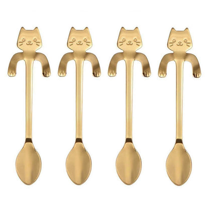 "Hanging Cat" Coffee Spoon