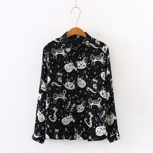 "Full of Cats!" Blouse