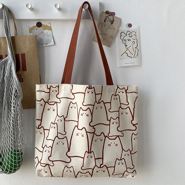 Load image into Gallery viewer, &quot;Cats &amp; Cats&quot; Tote Bag
