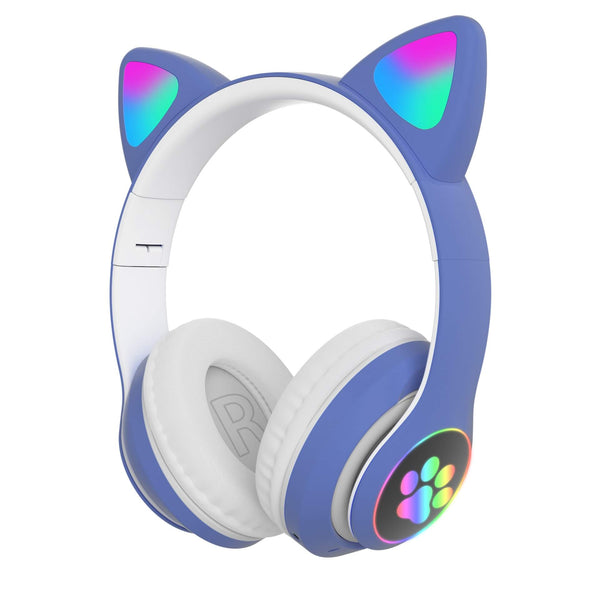 Load image into Gallery viewer, Rainbow Cat Ear Headphone
