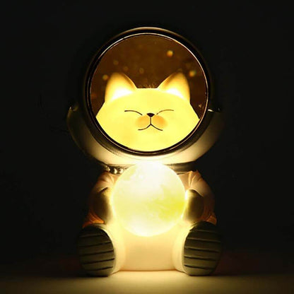 Astronaut Cat Lamp