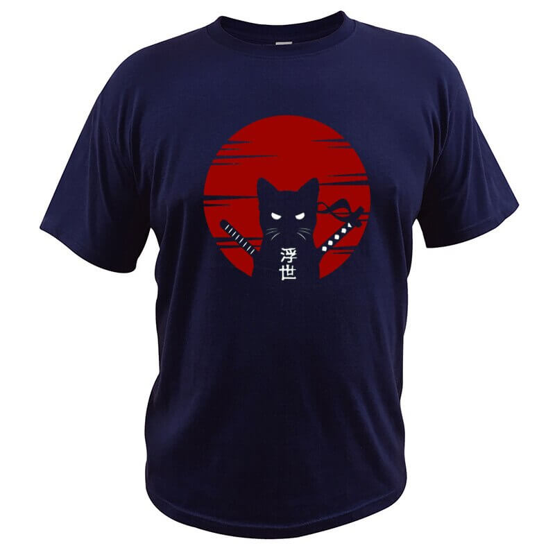 Japanese Samurai Cat T-Shirt