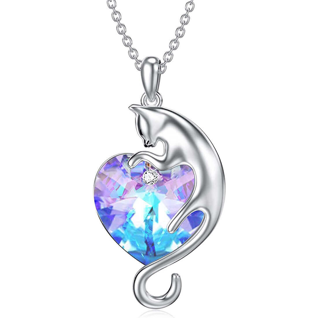 Magical Heart Cat Necklace