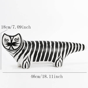 Artistic Tiger Cat Figure