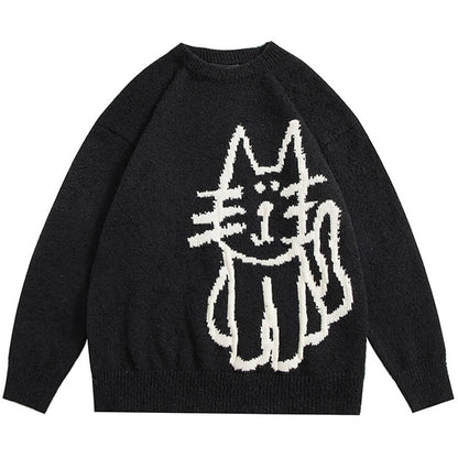 Simple Cat Doodle Sweater