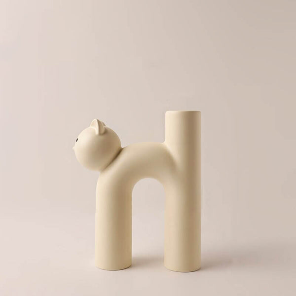 Load image into Gallery viewer, Cat Shape Porcelain Vase
