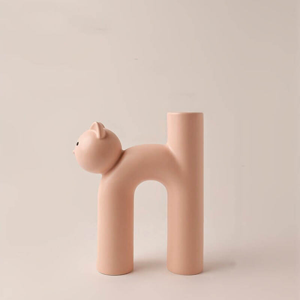 Load image into Gallery viewer, Cat Shape Porcelain Vase
