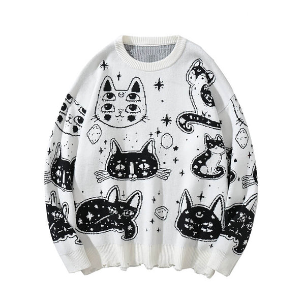 Load image into Gallery viewer, Mysterious Cat Pullover

