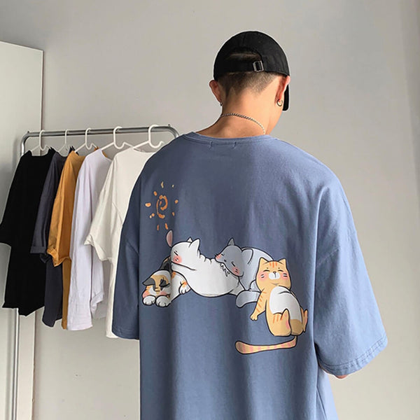 Load image into Gallery viewer, &quot;Lazy Cats&quot; T-Shirt
