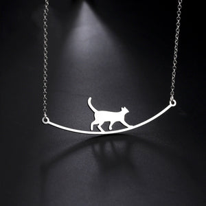 Walking Cat Necklace