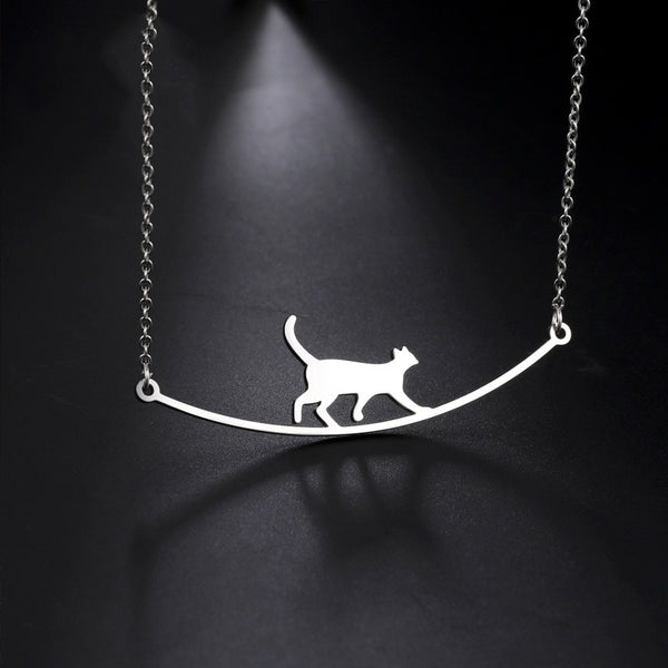 Load image into Gallery viewer, Walking Cat Necklace
