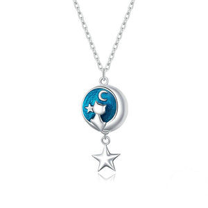 "Cat, Moon & Star" Necklace