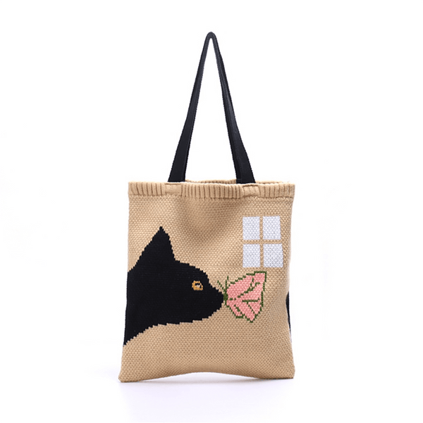 Load image into Gallery viewer, Kissing Cat Tote Bag
