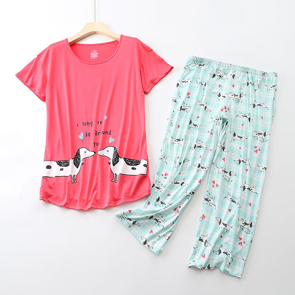 Load image into Gallery viewer, Lovely Dachshund Pajama Set
