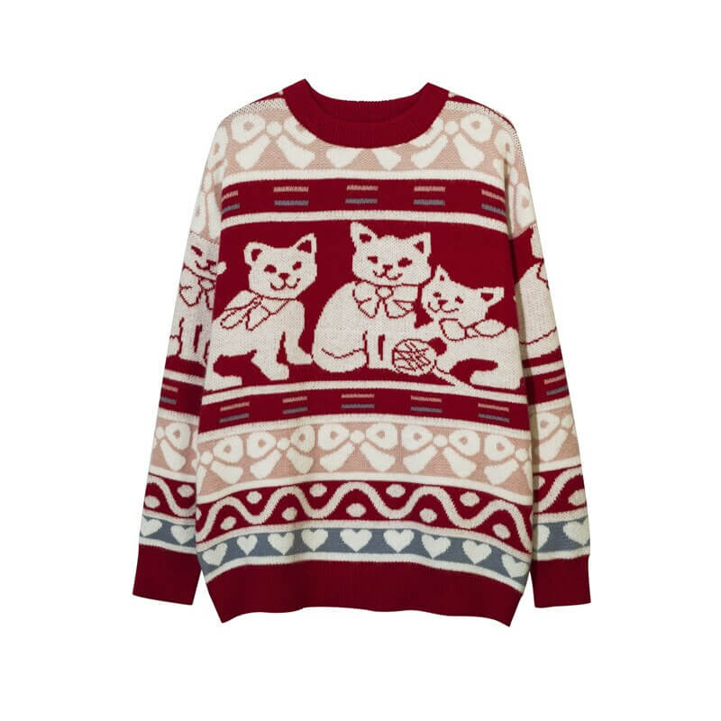 Cat Playing Sweater