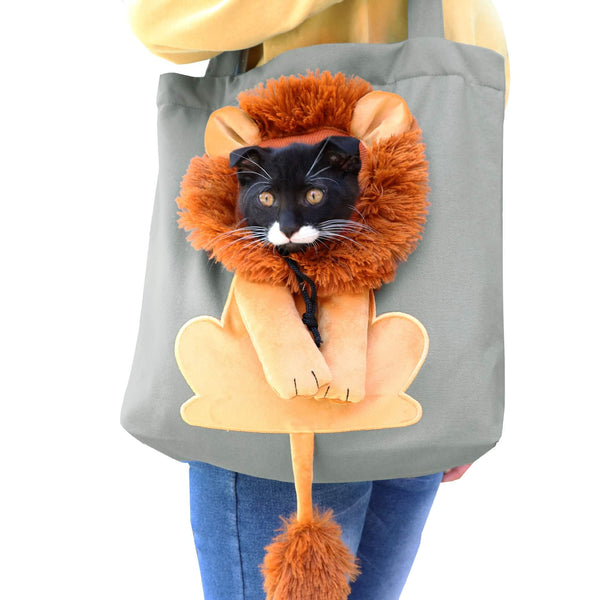 Load image into Gallery viewer, Lion Kitty Carrier Bag
