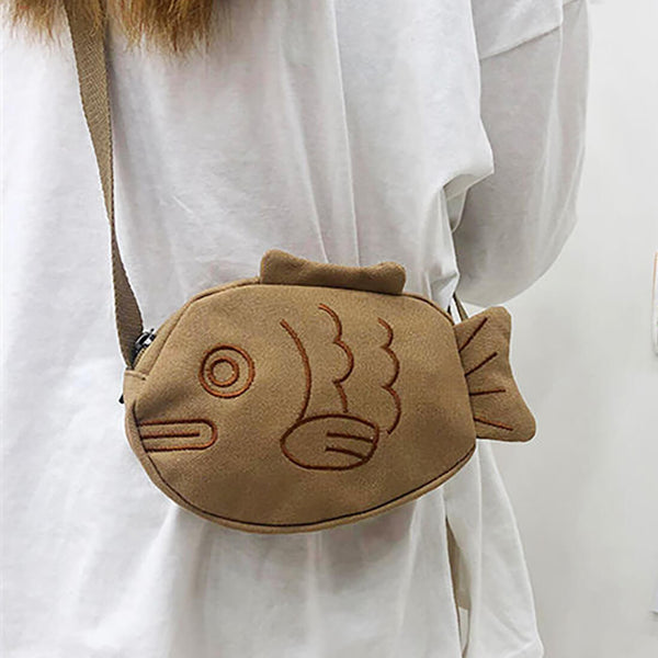 Load image into Gallery viewer, Kitty Fish Crossbody Bag
