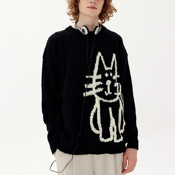 Load image into Gallery viewer, Simple Cat Doodle Sweater
