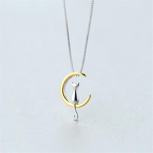 Moon Cat Necklace