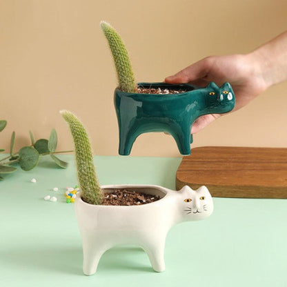 Cute Cat Plant Pot