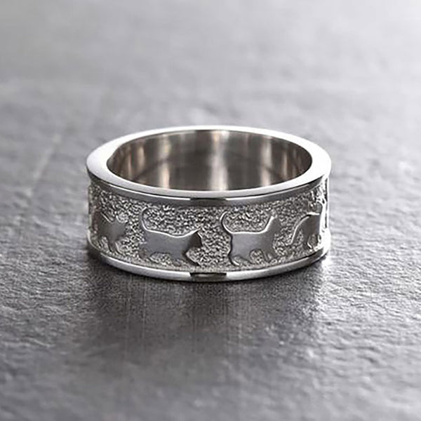 Load image into Gallery viewer, Walking Cat Ring
